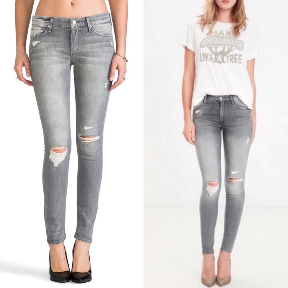 Mother Denim The Looker Distressed Jeans in Holy Smokes size